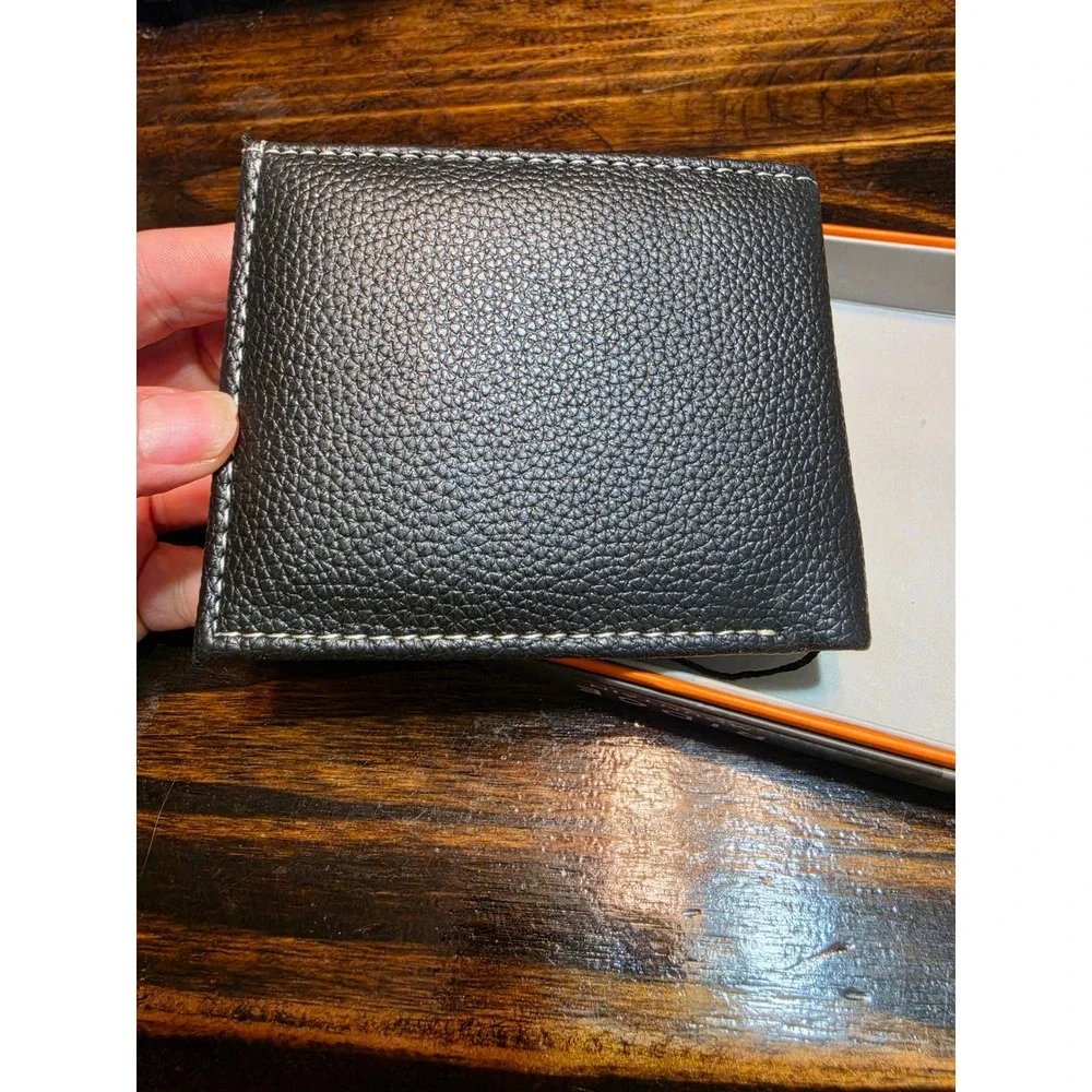 Ridge Mountain Mens Western Bifold Wallet Vegan Leather Horse Head Studded New